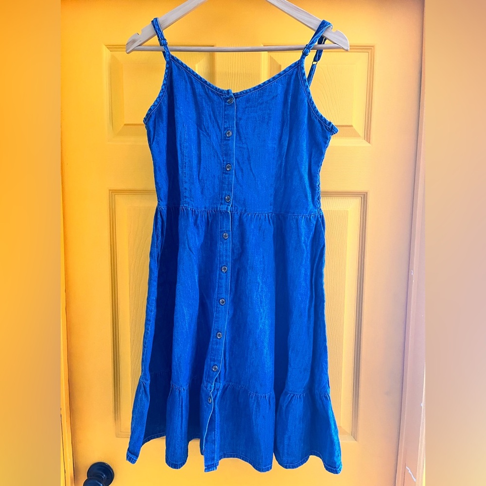 Blue Jean Button-Down Sundress